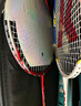 川崎（KAWASAKI）羽毛球拍轻量化碳素中杆对拍KD-1蓝红（已穿线+6球+手胶+拍包） 实拍图