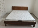 全友家居 多功能胡桃木色实木床现代简约主卧室橡胶木双人大床1.8x2米 实拍图