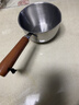热油小锅泼油锅加厚不锈钢木柄防烫带刻度双倒流口不挂油无涂层 【木柄】爆款300ml 实拍图