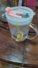 富光玻璃杯家用儿童牛奶杯子带刻度吸管水杯 宝宝冲泡奶粉杯带把手 实拍图
