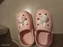 牧童儿童拖鞋夏男宝宝洞洞鞋软底女童卡通洗澡婴幼儿家居鞋萌兔粉170 实拍图