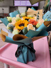 艾斯维娜鲜花速递向日葵混搭花束生日礼物全国同城配送 向日葵香槟韩式花束 实拍图
