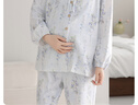 婧麒（JOYNCLEON）月子服夏薄款天山棉产后孕妇睡衣怀孕产妇哺乳家居服 L Jyz200382 实拍图