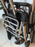 京巧碳钢轮椅车小型轻便折叠家用代步老人专用出行便携手推车可上飞机 实拍图