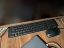 罗技（Logitech）MK220 键鼠套装 无线键鼠套装 办公键鼠套装  多媒体键鼠套装 带无线2.4G接收器 黑色 实拍图