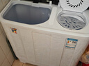 小鸭【官方店】半自动洗衣机迷你小型波轮大容量租房宿舍家用双桶双缸分区脱水甩干老式强力去污 8.5KG  洗5.5+脱3.0+强劲电机终身联保 双缸 实拍图