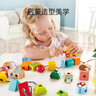 Hape(德国)儿童积木玩具木质100粒双面数字字母桶装宝宝生日礼物E8488 实拍图