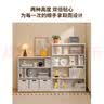豫正小书柜学生钢制书柜简约落地家用柜子图书柜白色百搭小书柜 黑色五层小书柜1600mm 实拍图