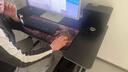 奥伦福特  电脑桌台式家用电竞游戏桌办公书桌简约书房写字桌子 碳纤维纹路单桌-80*60 升级款电竞桌 实拍图