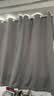 沫梵【窗帘+伸缩杆】高遮光窗帘免打孔安装布艺窗帘棉麻感卧室成品 浅灰(遮光93%左右) 适用宽1.1-1.6米【窗帘高1.5米】 实拍图