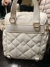 CHARLES&KEITH菱格大容量柔软多用背包书包双肩包包女包生日礼物CK2-60151400 Cream奶白色 S 实拍图