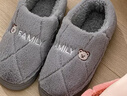 俞兆林棉拖鞋男女居家用室内简约保暖毛绒包跟防滑棉鞋 YI004 实拍图