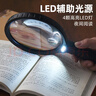 JAJALIN超清高倍手持放大镜老人儿童阅读主镜3倍副镜6倍大镜面带LED灯 实拍图