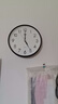 康巴丝（Compas）挂钟客厅 简约静音客厅石英钟表挂墙时钟 c2866 黑色 30.5cm直径 实拍图