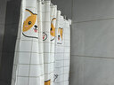 访客 浴帘 优质涤纶加厚免打孔浴室防水隔断帘 柯基款1.8-2米带挂环 实拍图