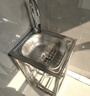 蒲梵洗菜盆一体盆加厚不锈钢水槽厨房洗菜池带支架一体商用水池洗碗槽 【201钢】44*39单槽无龙头款 实拍图