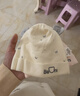 爱宝适婴儿帽子纯棉四季款0-6个月新生儿胎帽宝宝囟门帽2件装 粉+黄S264 实拍图
