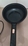 牧利派电炒锅炒菜电煮锅电火锅多功能家用电热锅多用途锅不粘锅一锅多用蒸煮煎炒一体锅小家电料理锅插电 雅黑色-电炒锅不粘锅 带木铲【配加长电线】 特厚款3.5升 机械款-无蒸笼 1-3人 实拍图