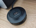 绿联 USB分线器2.0 4口HUB扩展坞集线器 笔记本台式电脑一拖四多接口转换器延长线带供电口 黑2米 实拍图