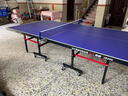 双鱼 乒乓球桌室内家用可折叠 移动带轮乒乓球台 JD200附网架赞商品 实拍图