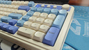 狼蛛（AULA）S99无线蓝牙有线三模键盘机械手感 游戏电竞专用 99键 RGB背光拼色静音键盘鼠标套装mac电脑键盘 S99烟雨蓝【三模/RGB】+三模鼠标 实拍图