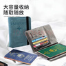 有时光护照夹收纳包钱包证件防盗刷卡包保护套零钱银行卡套出国便携天蓝 实拍图