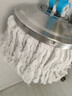 百家好世旋转拖把替换布31cm宽5个装托把头超细纤维吸水墩布头替换装 实拍图