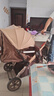 奔昂 婴儿推车可坐可躺轻便避震宝宝折叠婴儿车双向BB童车手推车 升级卡其+一键单手收+可坐躺+可双向推行+四轮高配 实拍图