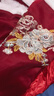 女童汉服连衣裙冬款拜年服中国风新款古装过年冬季儿童新年服唐装 2057酒红色套装 150 身高130-140建议51-60 实拍图