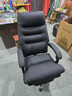 顾全C533家用老板椅舒适久坐办公椅电脑椅可躺工学椅子环保真皮座椅 黑色 超纤皮（160°可躺) 实拍图