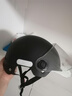 车赞3C认证电动车头盔女电瓶车安全帽男士四季通用冬季保暖防雨头盔 3C黑色头盔（高清镜片+送耳朵） 实拍图