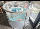 iuu婴儿游泳桶免安装 儿童洗澡桶 可折叠泡澡桶家用新生儿游泳池浴桶 【免安装-透明】巨无霸+礼包 母婴级面料，耐磨稳固防变形 实拍图