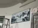 奥瀚新中式客厅装饰画山水画2026新款沙发背景墙挂画一整幅大气墙壁画 JD32545流水生财 140*60cm 质感油画布加厚铝合金黑框 实拍图