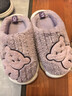 猪爸爸男童棉拖鞋冬2024新款室内儿童毛拖鞋女孩宝宝防滑大童家居38/39 实拍图
