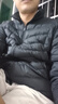 鸭鸭（YAYA）轻薄羽绒服男短款秋冬新款男士立领保暖防寒轻便外套KX 黑色 L 175 实拍图