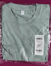 重磅纯棉短袖t恤男高档纯色印花休闲基础款内搭半袖打底衫 水晶绿 M  105-125斤 实拍图