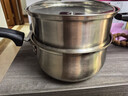炊大皇304不锈钢奶锅16cm带蒸屉 辅食锅汤锅婴儿宝宝煮牛奶热奶锅 实拍图