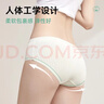七海秋一次性内裤纯棉双裆孕产妇坐月子生理期条纹短裤女士8条袋装-白XL 实拍图
