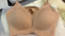 KISSY FACE如无痕内衣女聚拢收副乳防下垂调整吻无钢圈文胸罩透气背心式薄款 吊带款卡其色【单内衣】 M -34/75ABC 实拍图