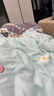 洁丽雅（Grace）纤维被子被芯单人学生宿舍加厚冬被7斤 150x200cm 奶白绿 实拍图