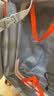 双星（doublestar）高颜值侧开盖行李箱大容量箱女男学生多功能拉杆箱登机密码皮箱子 白撞橙【明日达】可坐人-带杯架 20英寸 -可登机箱 实拍图