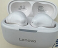 联想（lenovo）真无线蓝牙耳机 半入耳式耳机 音乐运动游戏耳机蓝牙5.4 适用苹果小米手机 EA110月岩白 实拍图