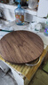 双枪黑金檀木整木切菜板加厚加大圆形砧板实木家用案板面板菜墩35*2.5 实拍图