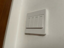 公牛（BULL） 公牛开关插座/暗装/电源开关/USB插座/网络插座/G07象牙白 四开单控 实拍图