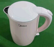 美的（Midea）电热水壶烧水壶养生双层防烫0涂层 食品级304不锈钢1500W快速沸腾1.7L大容量泡茶年货 HJ1705 实拍图