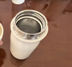 炊大皇保温杯 316L医用级不锈钢茶水分离商务便携智能保温杯 白色 490ml 实拍图