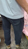 罗蒙牛仔裤男士直筒宽松长裤新款秋季弹力休闲裤子男ZH7620雾霾蓝32 实拍图