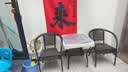 唐辑阳台休闲桌椅户外桌椅套装藤椅组合庭院茶台茶桌65方桌+2椅送坐垫 实拍图