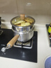 双枪奶锅 316L加厚不锈钢婴儿宝宝辅食小奶锅汤锅蒸煮一体带蒸笼 20cm 实拍图