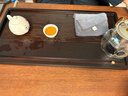 金镶玉茶盘托盘竹木家用喝泡茶单层排水式茶台茶具胡桃色竹流水大号 实拍图